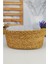 Hasır Banyo ve Makyaj Organizer Sepeti Oval Düzenleyici 24 cm Kahverengi - PNL-PH22 S/3 C1-1-100 2