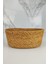 Hasır Banyo ve Makyaj Organizer Sepeti Oval Düzenleyici 24 cm Kahverengi - PNL-PH22 S/3 C1-1-100 1