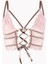 Pembe Kahve Dekolteli Kapsız Bralet Takım 2