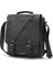 Retro Erkek Dikey Pu Deri Erkek Banliyö Omuz Büyük Kapasiteli Crossbody Erkek Çanta (Yurt Dışından) 1
