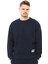 Erkek Oversize Sweat Etiket Detaylı Lacivert 1