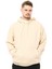 Erkek Oversize Kapüşonlu Sweatshirt Bej 2