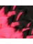 Afrika Örgüsü ve Rasta Için Sentetik Ombreli Saç - Siyah / Neon Pembe 2