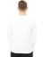 Erkek Bisiklet Yaka Uzun Kollu Regular Fit Basic Tişört Beyaz 3
