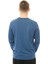 Erkek Bisiklet Yaka Uzun Kollu Regular Fit Basic Tişört İndigo 3