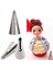 Paslanmaz Çelik Royal Icing Dekoratif Duy 1 Adet ve 2 Adet Şanti Torbası 1