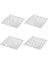 4x Silikon Mobilya Ayak Pedleri Ev Sandalye Bacak Pedleri Sandalye Yatak Kanepe Kare 8 cm x 8 cm (Yurt Dışından) 4
