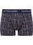 U.S. POLO ASSN. Erkek İndigo-Lacivert-Baskılı 3 lü Boxer  80503 3