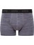 Erkek Antrasit-Siyah-Baskılı 3'lü Boxer 80505 4