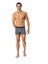 Erkek Antrasit-Siyah-Baskılı 3'lü Boxer 80505 5