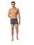 Erkek Lacivert-Saks-Baskılı 3'lü Boxer 80509 5