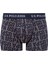 Erkek İndigo-Lacivert-Baskılı 3'lü Boxer 80503 3