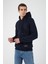 Içi Polarlı Regular Fit Standard Kesim Kanguru Cepli Basic Kapüşonlu Sweatshirt 1