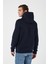 Içi Polarlı Regular Fit Standard Kesim Kanguru Cepli Basic Kapüşonlu Sweatshirt 5