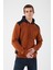Içi Polarlı Regular Fit Standard Kesim Kanguru Cepli Basic Kapüşonlu Sweatshirt 3