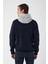 Içi Polarlı Regular Fit Standard Kesim Kanguru Cepli Basic Kapüşonlu Sweatshirt 1