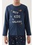 Erkek İndigo Çocuk Pijama Takımı 3