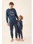 Erkek İndigo Pijama Takımı 2