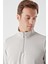 Erkek Gri Fermuarlı Bato Yaka Sweat-Shirt 4