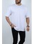 Erkek Basic %100 Pamuklu Bisiklet Yaka Oversize Kısa Kollu T-Shirt 2