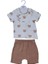 Erkek Bebek Müslin Ikili Ayıcıklı Gömlek Şortlu Takım 2