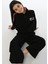 Kız Çocuk Yarım Fermuarlı Kolları Şeritli Dik Yaka Sweatshirt 4