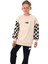 Erkek Çocuk East Coast Yazılı Kolları Dama Desenli Sweatshirt 3