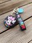 Anahtarlık Silikon Minnie Mouse Siyah Ayna Çanta Süsü Karakter Figür Oyuncak Anahtarlık 4