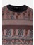 Erkek Triko Lacivert Bisiklet Yaka Desenli Slim Fit Pamuklu Kazak Ncs 3721 5