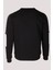 Erkek Sweatshirt Siyah Baskılı Relax Fit Pamuklu Jakar Panelli Crewneck Ncs Jeans 1619 2