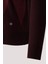 Erkek Triko Bordo Bisiklet Yaka Baklava Desenli Slim Fit Pamuklu Kazak Ncs 3727 3