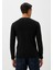 Erkek Uzun Kol Siyah Bisiklet Yaka Penye Slim Fit Supreme Kumaş Üst Penye Ncs 1052 2