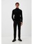 Erkek Tam Balıkçı Boğazlı Triko Siyah Slim Fit Pamuklu Sık Örme Kazak Ncs 3003 2