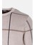 Erkek Triko Bej Bisiklet Yaka Desenli Slim Fit Pamuklu Kazak Ncs 3744 3