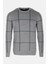 Erkek Triko Grimelanj Bisiklet Yaka Desenli Slim Fit Pamuklu Kazak Ncs 3744 1