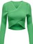 Onlmelına Ls Wrap V-Neck Reverse Knt 15309066 Açık Yeşil 3
