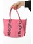 Pembe Mini Su Geçirmez Kulp Yazılı Tote Çanta 4