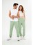 Unisex Yeşil Bol Kalıp Jogger Eşofman Altı Sweatpants 3