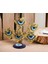 Feng Shui Nazar Boncuğu Çiçeği Hayat Ağacı Biblo Servet Çakra Şans Ağacı Mavi Göz Baykuş 15 Cm. 1