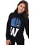 Çocuk Bere Baskılı ve Işlemeli Kapüşonlu Sweatshirt 5