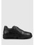 Siyah Deri Erkek Sneaker 1