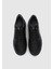Siyah Deri Erkek Sneaker 5