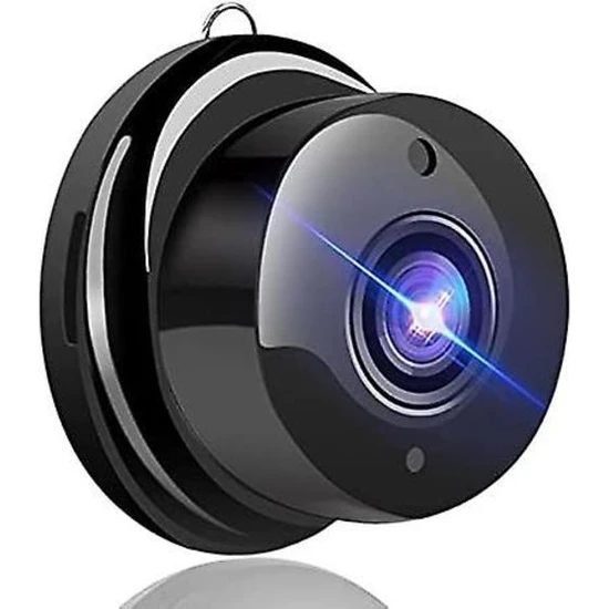 Htun Gizli - Mini Wi -Fi Hd 1080P Kamera - Kızılötesi ile Ip Kameralı Küçük Kablosuz Kamera - Gece Görme Fonksiyonu - Ev Güvenliği - Bebek Monitörü 16GB (Siyah) (Yurt Dışından)