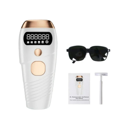 Htun Yeni Yüksek Kalite Yükseltme Lazer Epilatör Ağrısız Flaşlar 999900 + Ipl Epilasyon Kadınlar Yüz Vücut Kalıcı Saç Sökücü Cihazı Elektrikli Lazer Epilatör (Beyaz) (Yurt Dışından)