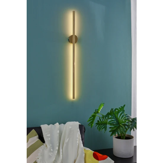 Tanersan Design Luba Lüks Özel Şarjlı Açma Kapama Düğmeli Duvar Ayna Banyo Tablo Apliği 50 cm