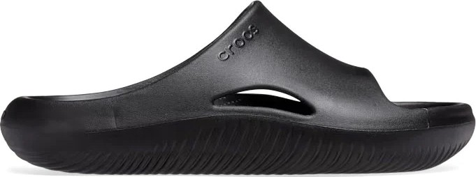 Crocs Mellow Slide Siyah Terlik Günlük Kullanım için Düz Topuklu Silikon Tasarım 208392-1