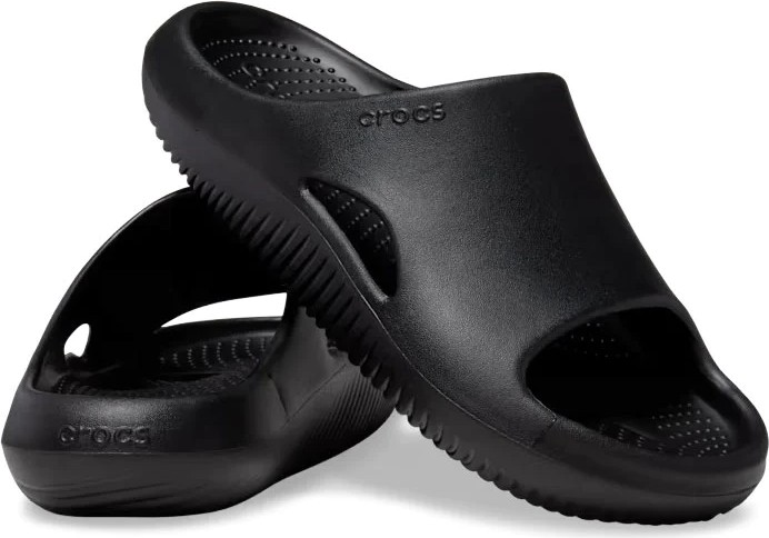Crocs Mellow Slide Siyah Terlik Günlük Kullanım için Düz Topuklu Silikon Tasarım 208392-1 görsel 2
