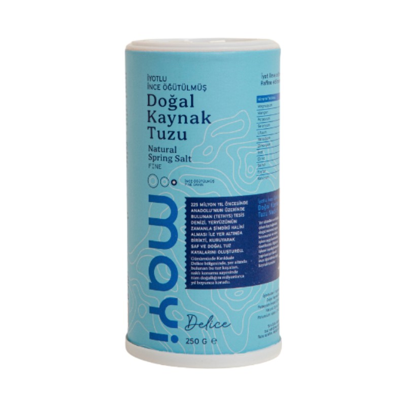 Mayi Tuz Mayi İyotlu Sofra Tuzu Doğal Kaynak Tuz ile Zengin Mineral İçeriği Sunar 250 gr