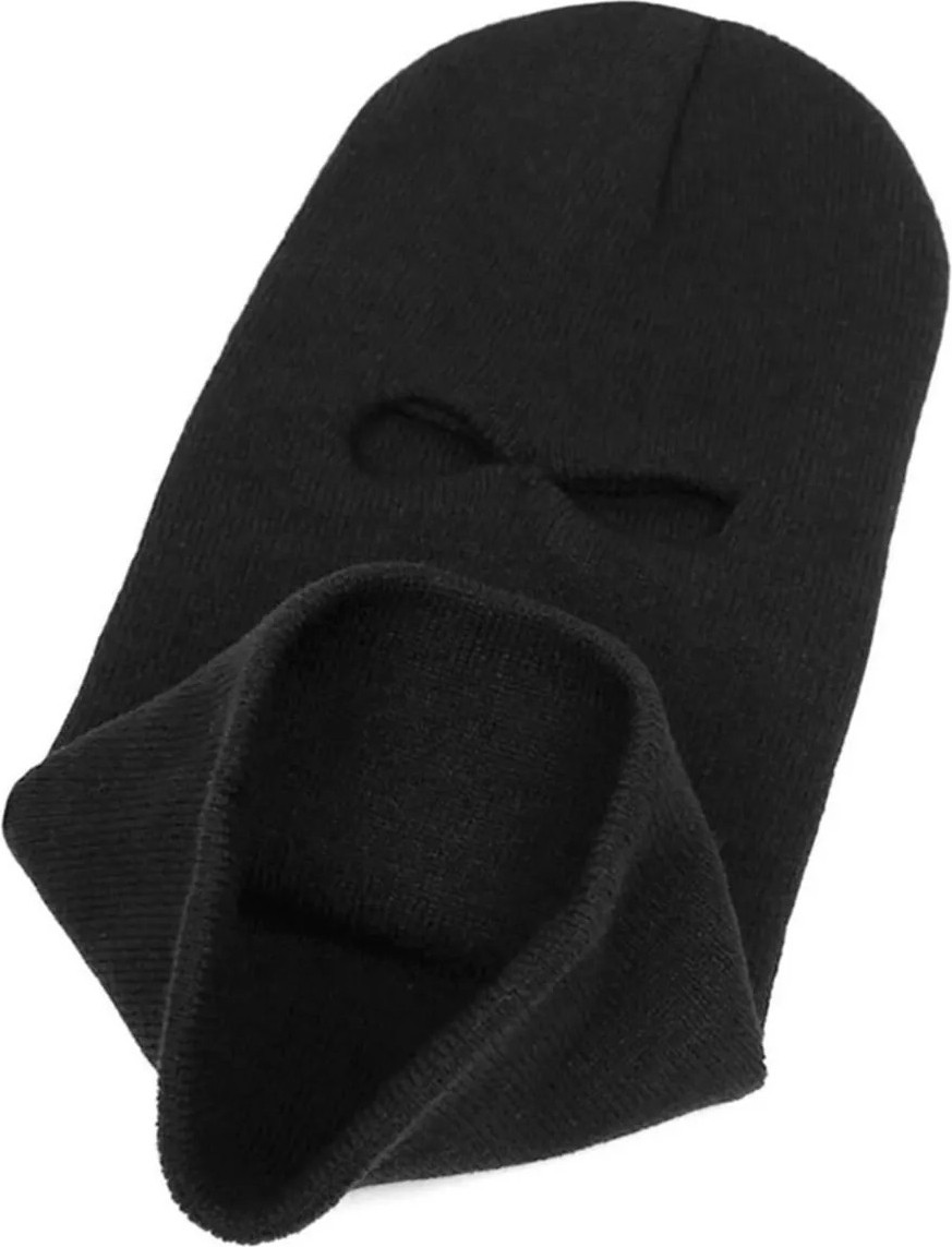 Belifanti Collection Örme Triko Unisex Siyah Kar Maskesi Renk Siyah görsel 3