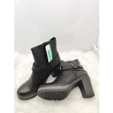 Çiğdem Kundura Venüs Gerçek Deri Siyah Kadın Bot  - Siyah - 40 - ST01347-SİYAH-40